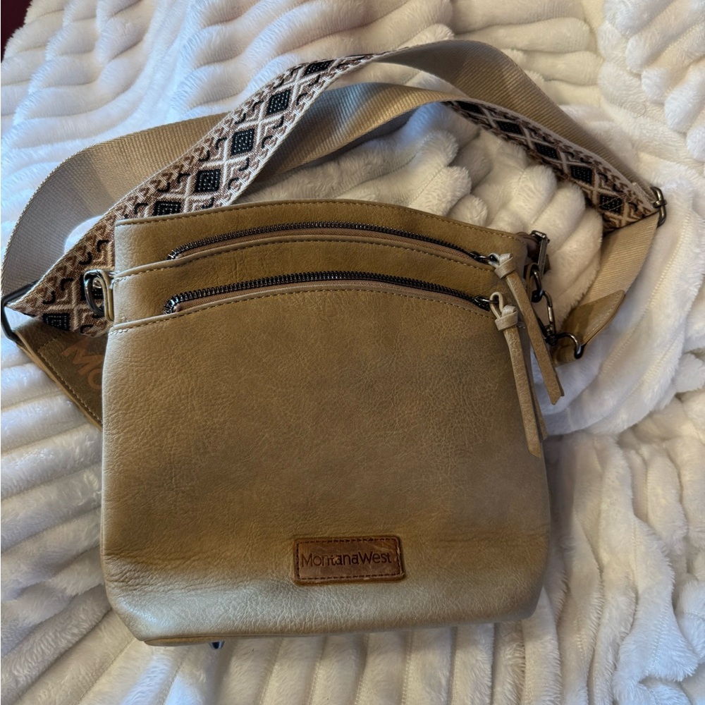 Montana West Tan Crossbody Concealed Carry Handbag